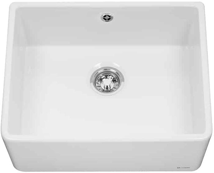 Caple York 2  Yorkshire Sit-On Sink Ceramic 1 Bowl ( Waste kit included - CPK501) Belfast Sink White