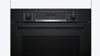 Bosch HQA574BB3B  60 x 60 cm  with added steam function Built-in Single Electric Oven Black