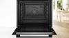 Bosch HQA574BB3B  60 x 60 cm  with added steam function Built-in Single Electric Oven Black