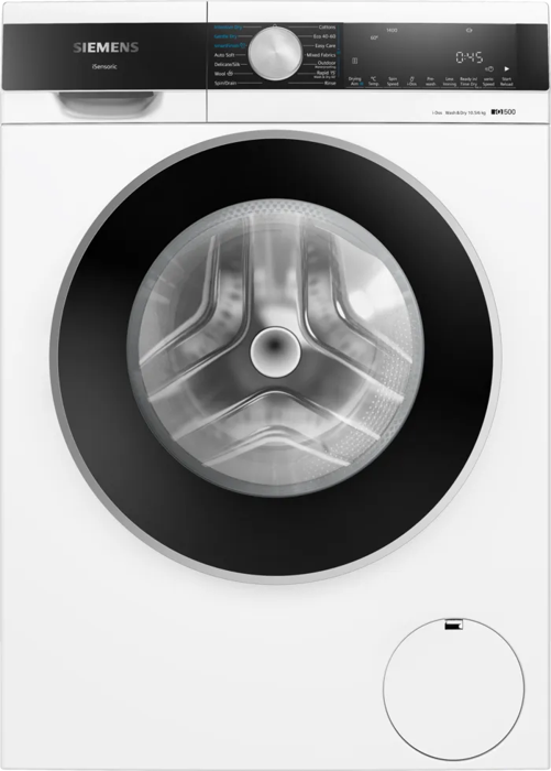 Siemens WN54G1A1GB iQ500 10.5/6 kg 1400 rpm Freestanding Washer Dryer White