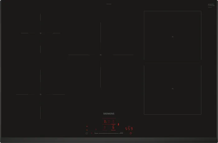 Siemens ED851HWB1E iQ500 80cm 5 Zone Induction Hob Black