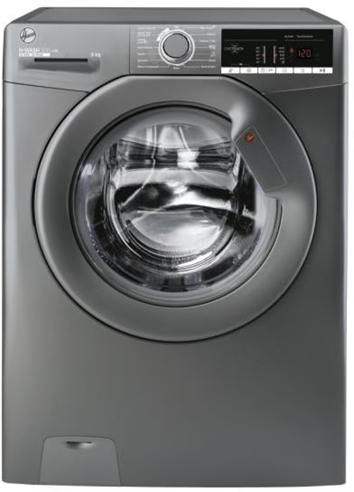 Hoover H3W49TAGG4/1-80 H-WASH 300 LITE  9kg 1400 rpm Freestanding Washing Machine Graphite