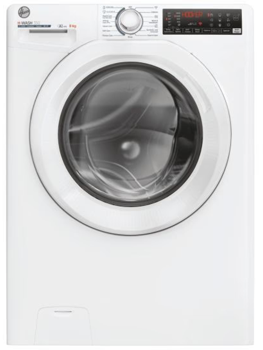 Hoover H3WPS486TAM6-80 H-Wash 350 8kg 1400rpm Freestanding Washing Machine White