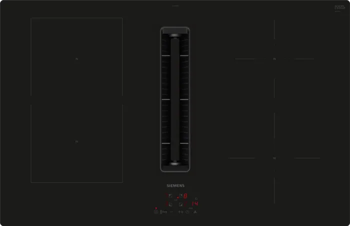 Siemens ED811BS16E iQ300 80cm with ventilation System Induction Hob Black