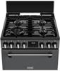 Stoves 444411843 Richmond Deluxe 60DF Mini Range Freestanding Dual Fuel Cooker Anthracite