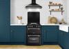 Stoves 444411844 Richmond Deluxe 60DF Mini Range Freestanding Dual Fuel Cooker Black