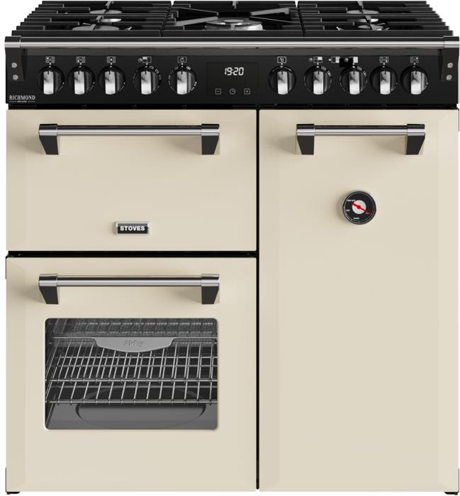 Stoves 444411868 DX RCA RICH 90DF 90cm Richmond DX Dual Fuel Range Cooker Cream