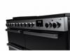Rangemaster EDDLB110EIGBLK/CM1 15834 Edge Deluxe 110cm Induction Range Cooker Black Glass