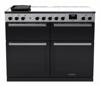 Rangemaster EDDLB110EIGBLK/CM1 15834 Edge Deluxe 110cm Induction Range Cooker Black Glass