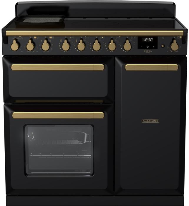Rangemaster ESDL90EIPGBL/AB1 18053 90cm Induction Range Cooker Black