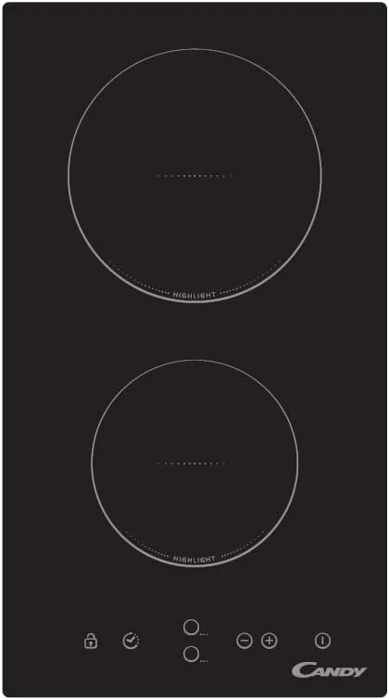 Candy CDH30 30cm 2 Zones Domino Ceramic Hob Black