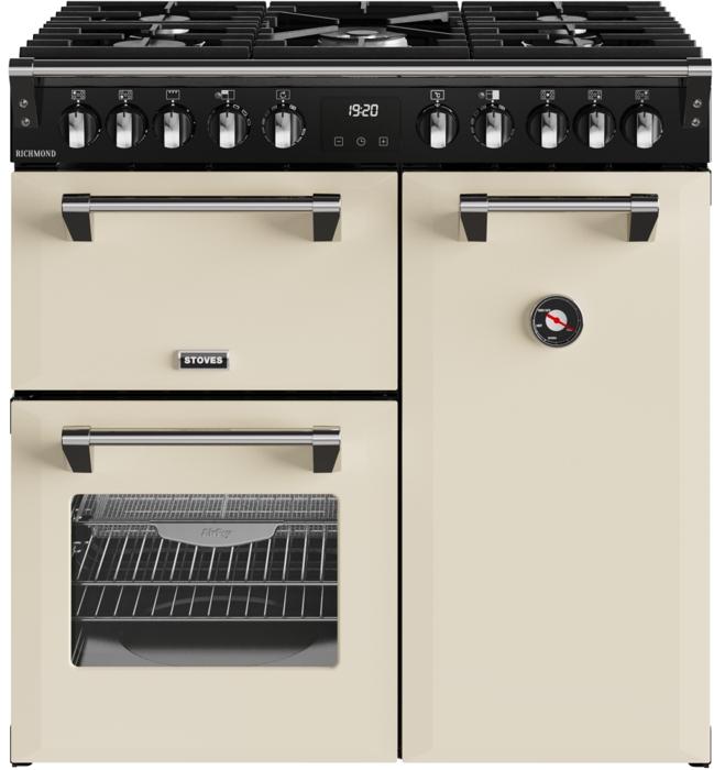 Stoves 444411851 RCA RICH 90DF 90cm Richmond Dual Fuel Range Cooker Cream