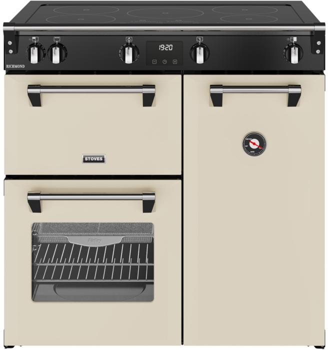 Stoves 444411854 RCA RICH 90Ei TCH 90cm Richmond Electric  Touch Induction Range Cooker Cream