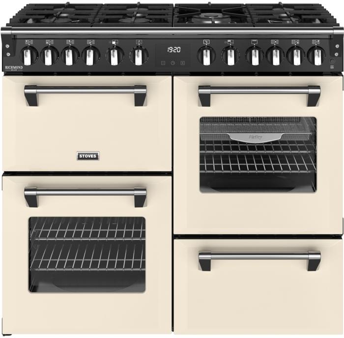 Stoves 444411872 DX RCA RICH 100DF 100cm Richmond DX Dual Fuel Range Cooker Cream
