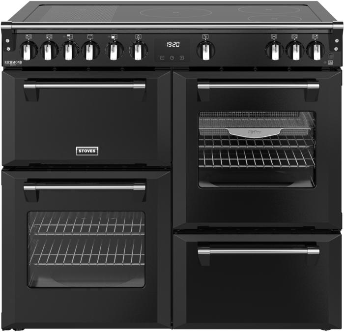 Stoves 444411873 DX RCA RICH 100Ei RTY 100cm Richmond DX Electric  Rotary Induction Range Cooker Black