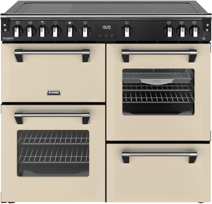 Stoves 444411874 DX RCA RICH 100Ei RTY 100cm Richmond DX Electric  Rotary Induction Range Cooker Cream