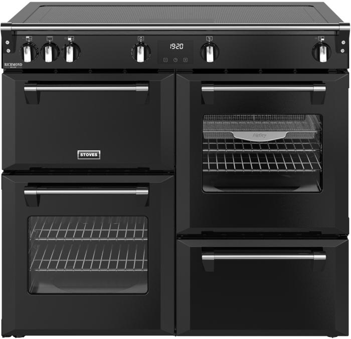 Stoves 444411875 DX RCA RICH 100Ei ZLS 100cm Richmond DX Electric  Zoneless Induction Range Cooker Black
