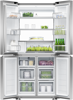 Fisher & Paykel RF500QNUX1 498L Series 7 Quad Door Plumbed in  Ice & Water Frost Free American Style Fridge Freezer Stainless steel