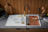 Clearwater MO2BB Morpho Brushed Brass/Black Hose Tap 