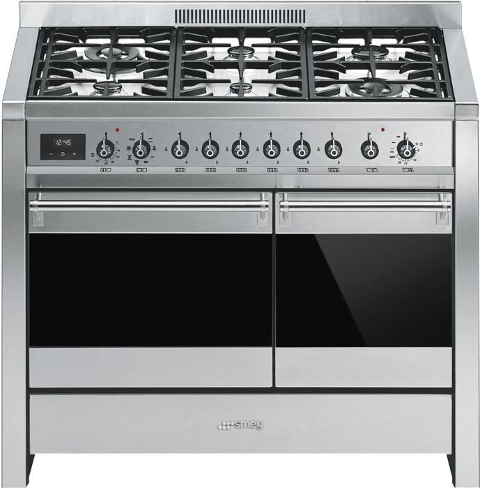 Smeg A2-81 100x60 cm Opera Classic Dual Fuel Range Cooker Stainless steel