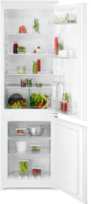AEG NSC6N18ZES 6000 TwinTech® Frost Free 177.2 cm Integrated Fridge Freezer White