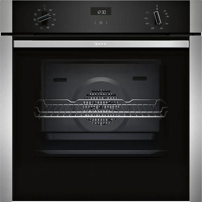 NEFF B3ACE4AN3B N50 Hide & Slide 60 x 60 Built-in Single Electric Oven Stainless steel