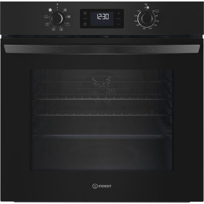 Indesit IO253BUK Turn&Go Fan Built-in Single Electric Oven Black