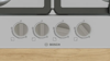 Bosch PGP6B5K90 Series 4 60cm 4 Burner Gas Hob Stainless steel