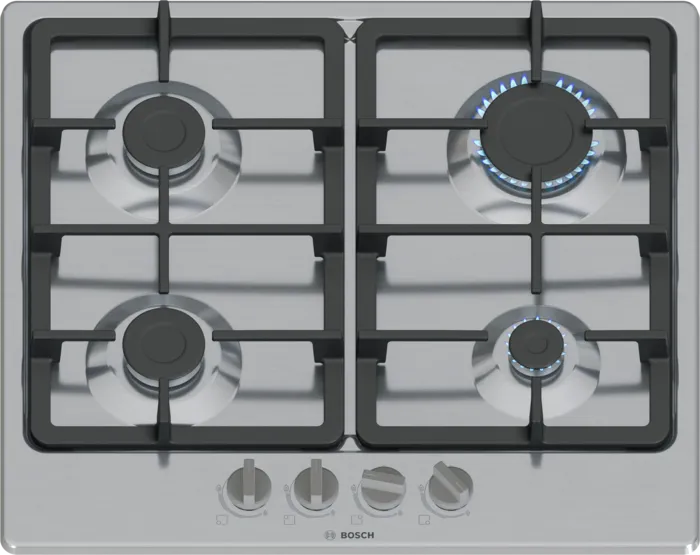 Bosch PGP6B5K90 Series 4 60cm 4 Burner Gas Hob Stainless steel