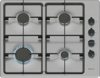 NEFF T26BKP6N0 N 30 60cm Gas Hob Stainless steel