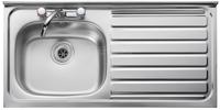 Clearwater 105SFR 1000 X 500 SQUARE FRONT RH (Including WCWO Waste & Overflow) Sit-On Sink Stainless steel
