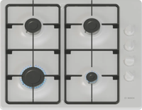 Bosch PBP6B2K60 Series 2 - 60cm 4 Burner Gas Hob White