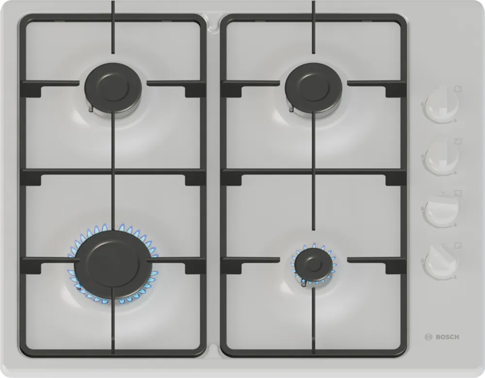 Bosch PBP6B2K60 Series 2 - 60cm 4 Burner Gas Hob White