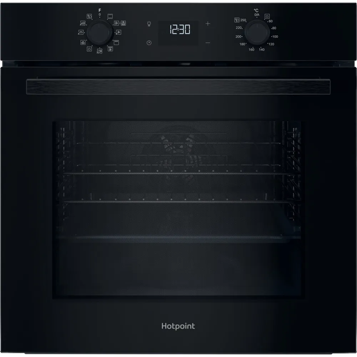 Hotpoint HO458HBUK Class 2 Fan Multiflow Built-in Single Electric Oven Black