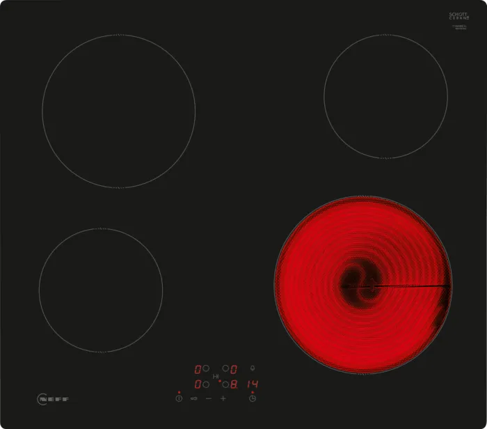 NEFF T16NBE1L N 50 60cm Surface Mount without Frame Ceramic Hob Black