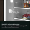 AEG NSK9Z181EC 9000 LongFresh  176.9 cm Integrated Fridge White