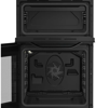 Hotpoint HDE5VDCB 50cm Double Oven with Ceramic Hob Freestanding Electric Cooker Black