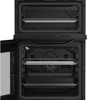 Hotpoint HDE5VDCB 50cm Double Oven with Ceramic Hob Freestanding Electric Cooker Black