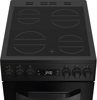 Hotpoint HDE5VDCB 50cm Double Oven with Ceramic Hob Freestanding Electric Cooker Black