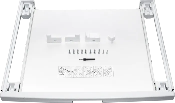 Bosch WTZ11400 kit with pull-out shelf Stacking Kit White