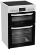 Hotpoint HDE6VDW 60cm Double Oven with Multiflow Freestanding Electric Cooker White
