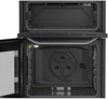 Hotpoint HDG6GDCX 60cm Gas Double Oven with glass lid Freestanding Gas Cooker Stainless steel