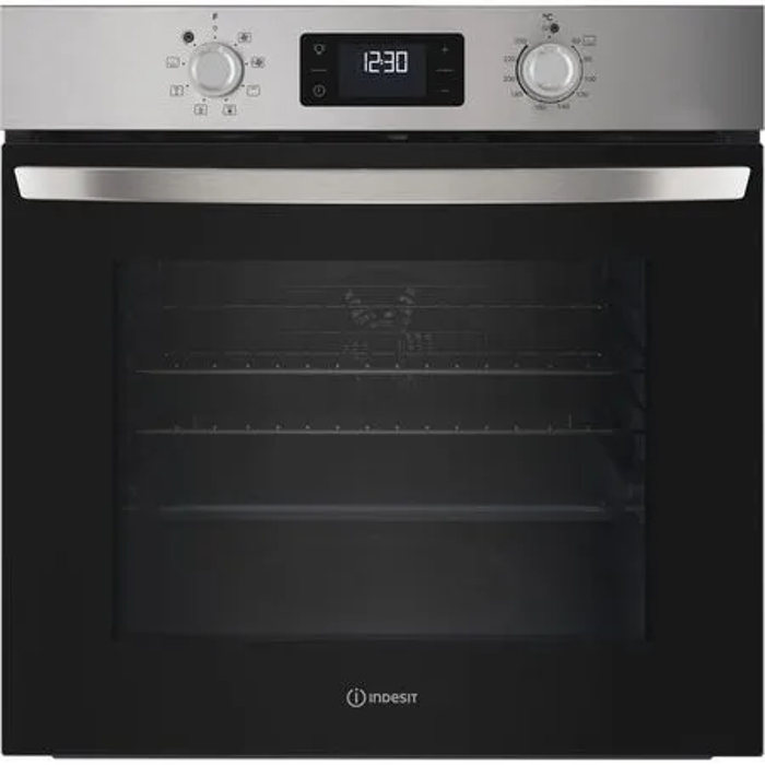 Indesit IO253XUK Turn&Go Fan Built-in Single Electric Oven Stainless steel