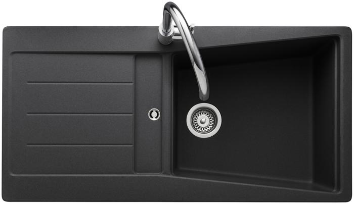 Rangemaster MIC1051AS Mica Rangemaster Igneous Granite Inset Sink Ash Black