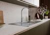 Leisure SE9501SB Seattle 1 Bowl Sink + Rangemaster THEMDLCM Hemlock Dual Lever  Chrom Tap ( Sink and Tap ) Stainless steel