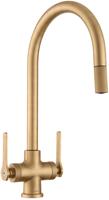 Leisure TAQSPIRITPOBRZ AquaSpirit Dual Lever Pull Out Tap Satin Bronze