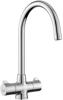 Leisure SE9501SB Seattle 1 Bowl Sink + TAQCLEARCM AquaClear Dual Lever Chrome Tap ( Sink and Tap ) Stainless steel