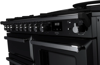Rangemaster ESDLO110DFPGBL/CM1 Estel Deluxe 110cm Dual Fuel Dual Fuel Range Cooker Black ( Chrome Trim )