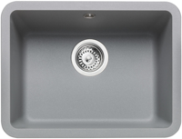 Rangemaster PAR4432DG Paragon Compact 1 Bowl Dove Grey Undermount Sink