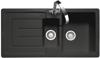 Rangemaster CAU10102MB Austell Fire Clay Ceramic 1.5 Bowl Inset Sink Matt Black